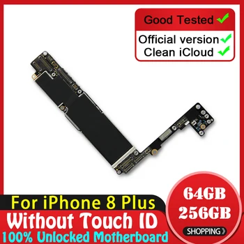 

100% Original Full Unlocked For iPhone 8 Plus Motherboard 64GB 256GB Mainboard Without Touch ID IOS System Whole Logic Board