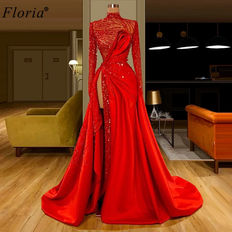 green emerald velvet dress Long Purple Prom Gowns 2020 Sexy Satin Off Shoulder Evening Dresses Front  Slit cg8702
