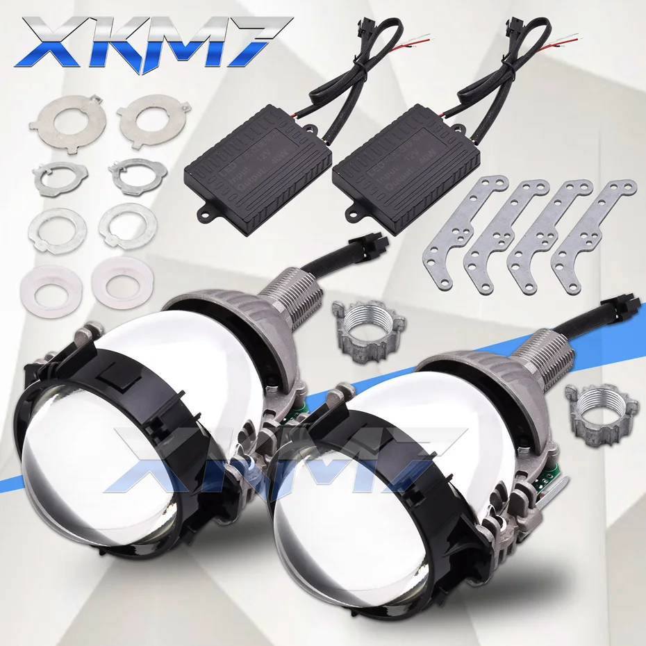 US $105.78 Biled Lens Angel Eyes H4 Projector Headlight Koito Q5 Hella 3R G5 Universal Retrofit For H7 H1 9005 9006 Car Lights Accessories