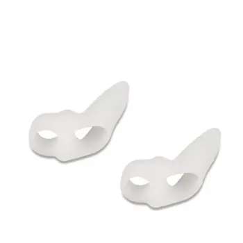 

Thumb Valgus Protector Silicone Gel foot fingers Two Hole Toe Separator Adjuster Hallux Valgus Feet Massager For Children