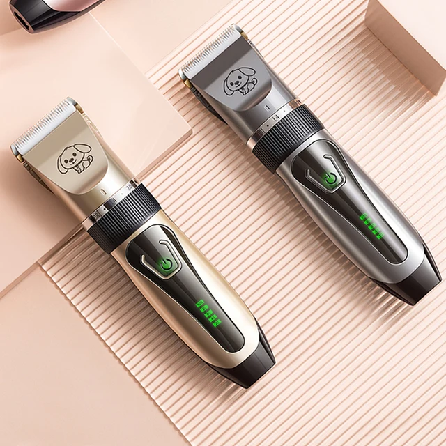 Pet Clipper Professional Grooming Rechargeable Pet Cat Hair Trimmer Kit Shaver Set Animals Hair Cutting Clippers For Dog 3