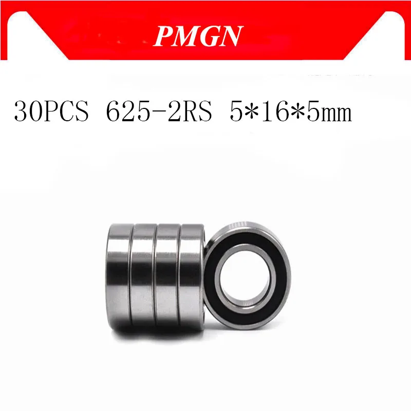 30PCS ABEC-5 626 2RS 626RS 626-2RS 626 RS 626-2RSH 6*19*6 mm double Rubber seal High quality Deep Groove Ball Bearings afbeelding