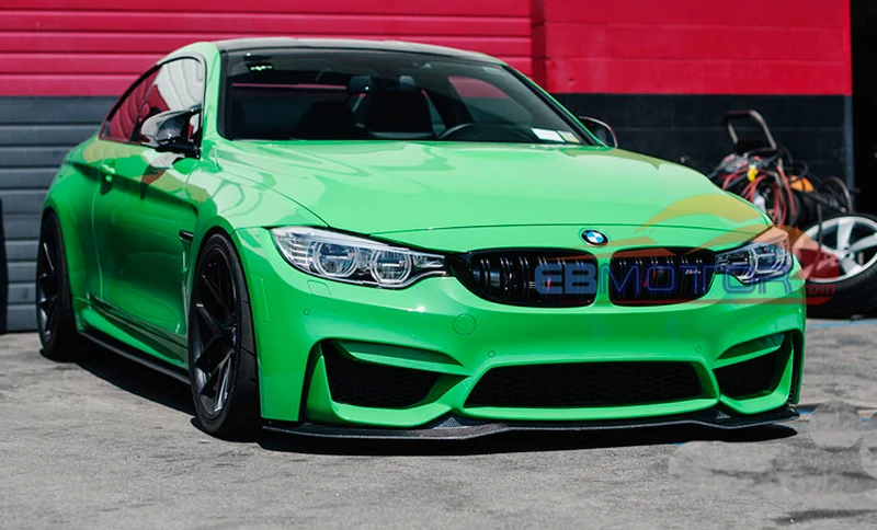 ebmotor-com PS Style Real Carbon Fiber Front lip spoiler For BMW F80 M3 F82 M4 2014UP 4_6221