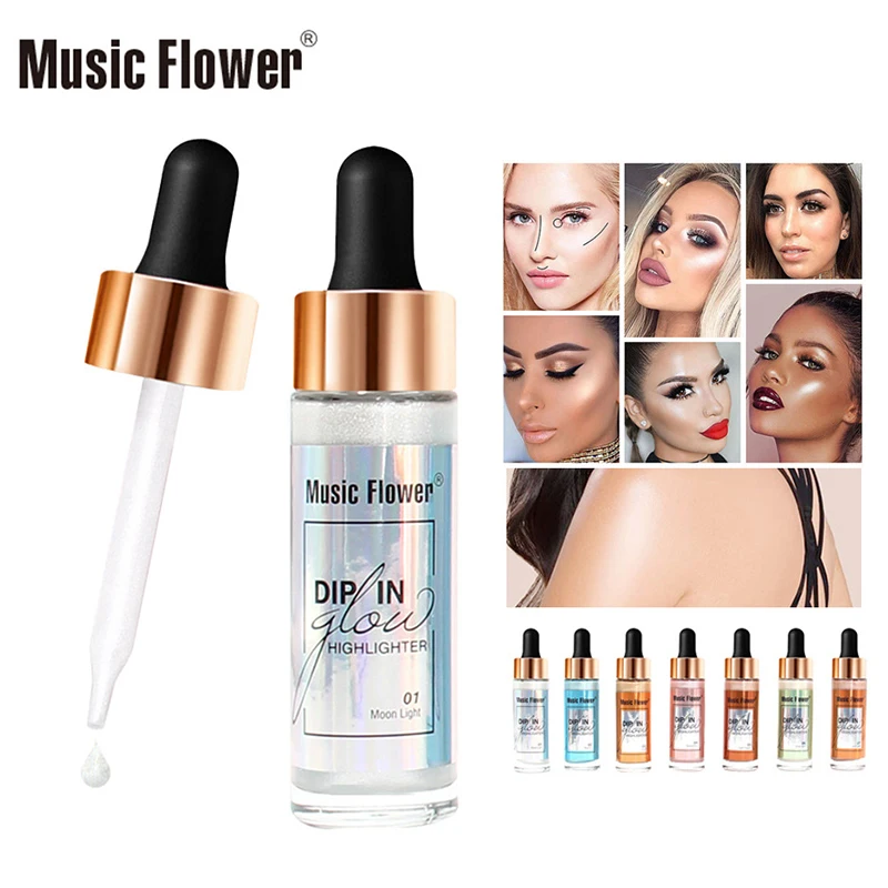 

Music Flower Highlighter Facial Bronzers Palette Makeup Face Contour Shimmer Powder Body Illuminator Highlight Cosmetics TSLM1