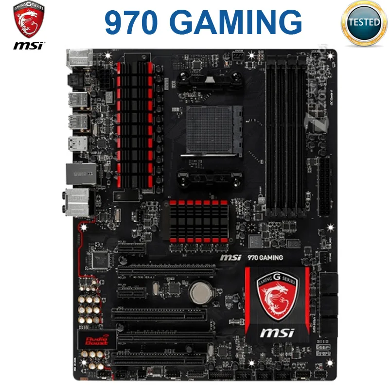 Игровая Материнская плата MSI 970 разъем AM3/AM3 + DDR3 32 Гб USB2.0 USB3.0 настольная AMD AM3