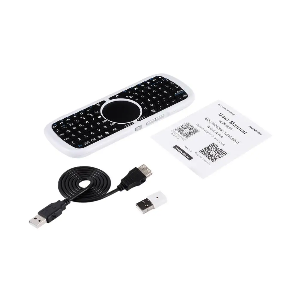 Испанская Мини Портативная 2,4G RF Беспроводная клавиатура для ноутбука Smart tv Box
