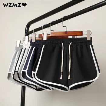 

Women Bow Drawstring Shorts Stretch Fitness Summer Harajuku Casual Wide-legs Beach Pants Sleep Wear Lounge Pajama Shorts