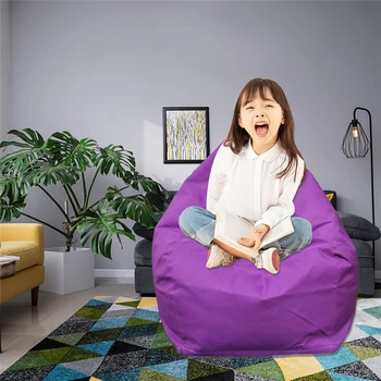 

Bean Bag Cover Without Filler Soft Cozy Lazy Sofa Chair Beanbag Slipcover Sack for Adults and Children