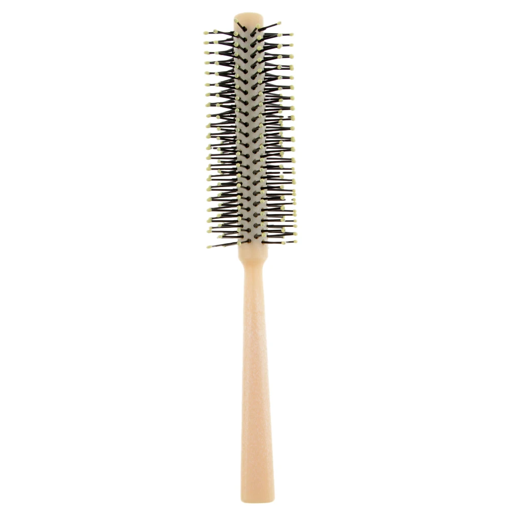 Plastic Small Roll Round Brush Curly Hair Styling Comb Ball Tips Scalp Massager