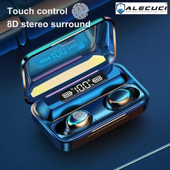 

ALECUCI F9-5C Wireless Earbuds Bluetooth 5.0 Earphones True Wireless Stereo Headphones with Built-in Microphone for Sports