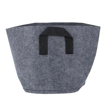 

1Pc Non-woven Plant Bag Thickened Gallon Bag Pouch Planting Pot Pouch (Grey)
