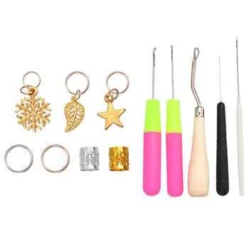 

68pcs Dreadlocks Braids Weaving Tools Durable Hair Cuffs for Outdoor