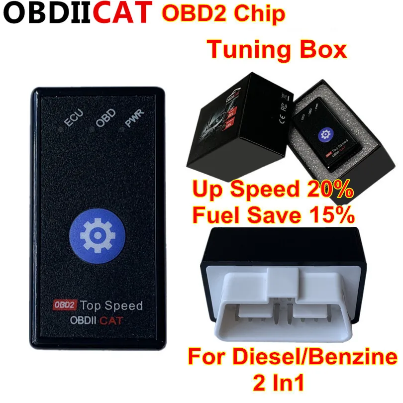 15% экономия топлива OBDIICAT HK01 Super OBD2 чип тюнинга с переключателем сброса для