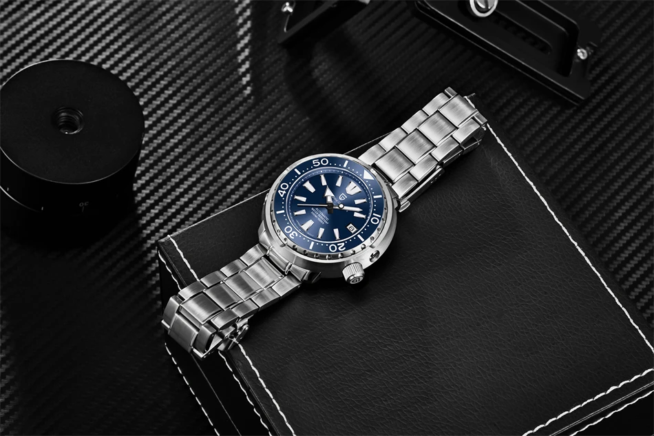 PAGANI DESIGN New 45MM Tuna Diving Wristwatch Men's 300M Waterproof Mechanical Automatic Watches Ceramic Bezel Relogio Masculino