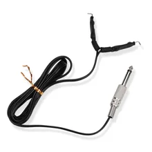 3PCS Tattoo Clip Cord Black Rubber Silicone Phono-plug Cord For Tattoo Power Tattoo Machine Free Shipping