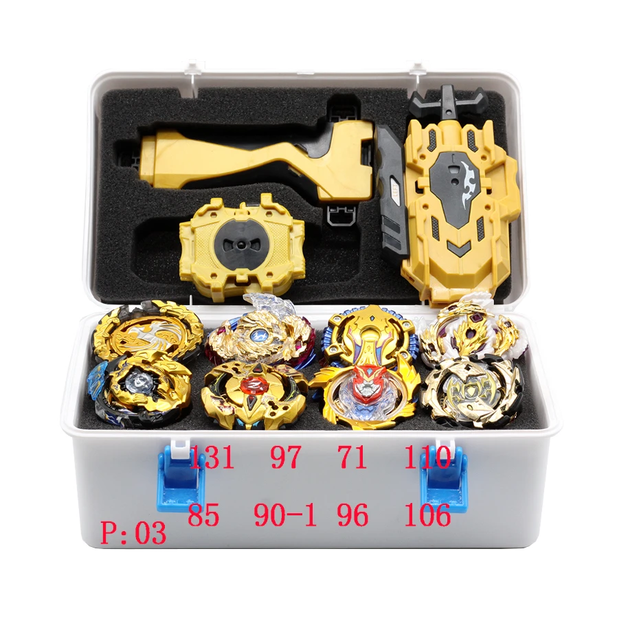 Takara Tomy новый золотой FCL Набор лопастей b 144 145Bey Bay Burst металлик Bables Set Box Детские