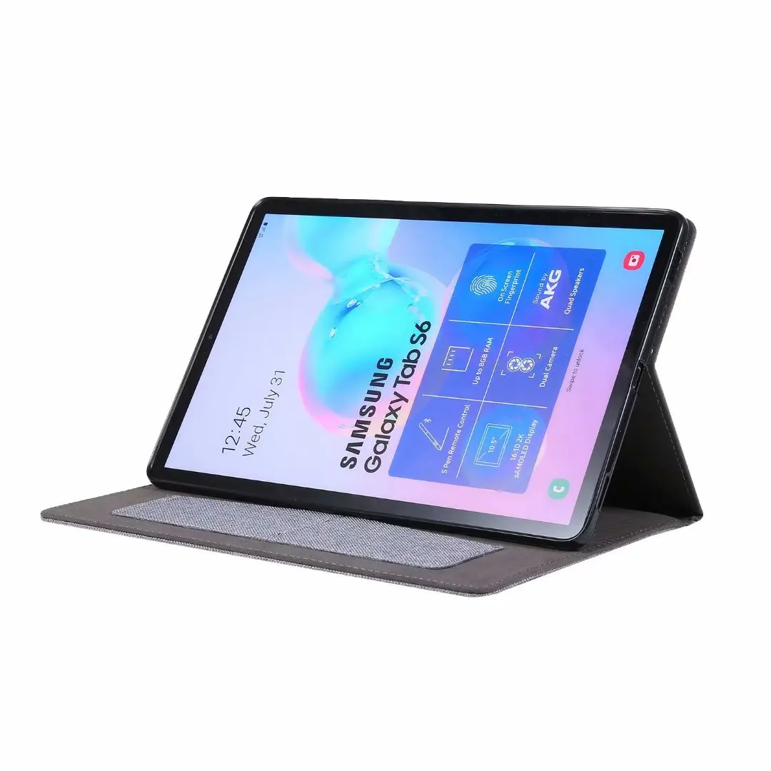 Для Samsung Galaxy Tab S6 10,5 дюймов T860 Чехлы для планшетов для Tab S6 10,5 ''SM-T860 SM-T865 откидная подставка Мягкий защитный чехол