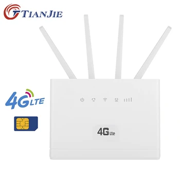 TIANJIE 4G Router Wi-fi 150 mb s odblokowany Modem 4G karta SIM LTE Wi-fi Hotspot z 4 antena zewnętrzna Port LAN routery bezprzewodowe tanie i dobre opinie CN (pochodzenie) wireless 100 mb s 1x10 100 Mbps 1 x USB 2 4G Brak CP100-12 Wi-fi 802 11g 802 11n 300 Mb s Zapora sieciowa