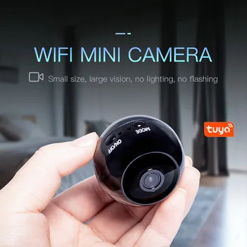 

New Tuya ip IR wifi mini camera 1080P HD FULL Motion detect micro dvr Camcorder night version P2P security monitor For Home cam