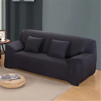 

Elastic Sofa Cover Solid Color Spandex Modern Polyester Corner Sofa Couch Slipcover Chair Protector Living Room 1/2/3/4 Seater