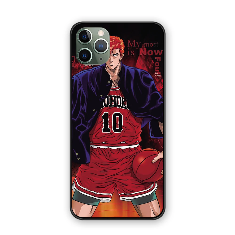 Slam Dunk для iPhone 5 5S 6 6s 7 8 Plus X XS XR 11 Pro Max черный чехол ТПУ - Цвет: 7