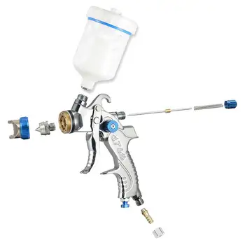 

600CC Car HVLP Tool Paint Sprayer Kit Air Regulator 3 Nozzles Vehicle Furniture Portable Professional Aluminum Alloy Lightweight