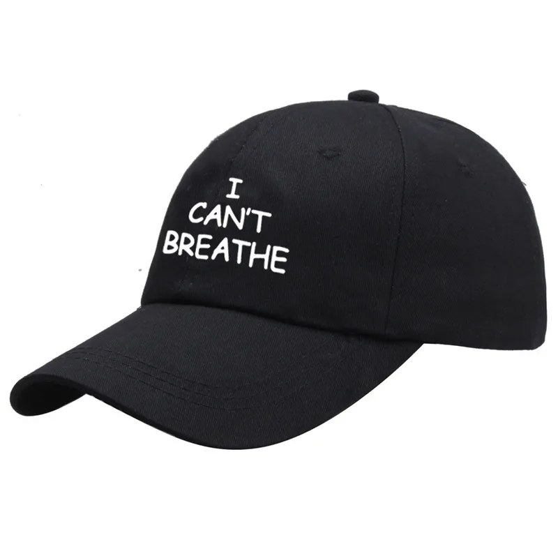 Новая бейсбольная кепка с надписью I Can't Breathe 2020 хлопковая Повседневная