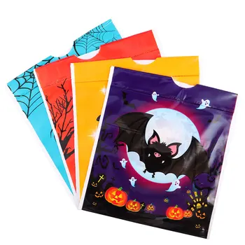 

50Pcs Halloween Drawstring Candy Bag Party Decorative Storage Pouch Packing Bag Gift Box Packaging 2020