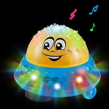 Bath Toys Spray Water Light Rotate with Shower Pool Automatic Induction Toys Toddler Swimming Party Bathroom LED Light Kids Gift 1