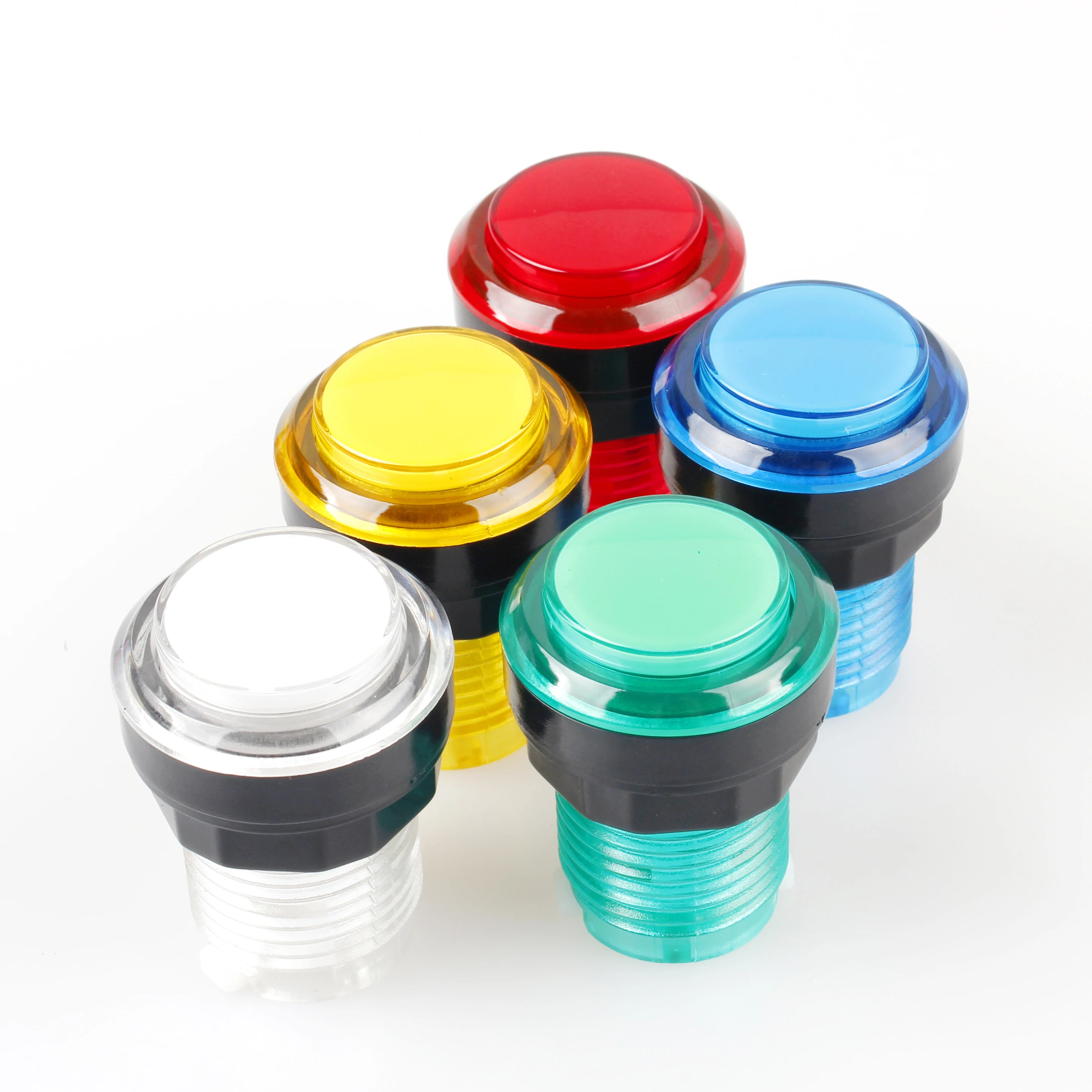 10x Новые аркадные кнопки СВЕТОДИОДНЫЙ полноцветный кнопочный переключатель для