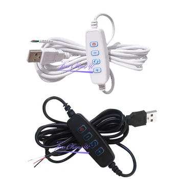 

DC5V LED Dimmer USB Port Power Supply Line Dimming Color-matching Extension Cable With ON OFF Switch Adapter For LED Light Bulb