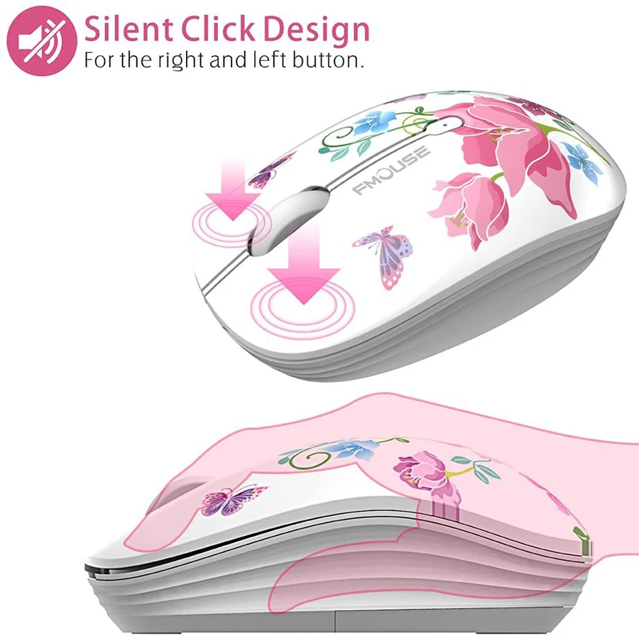 Мышь M101 Беспроводная Бесшумная 2 4 ГГц 1600DPI 3 кнопки|wireless mouse|mouse mousemouse wireless |