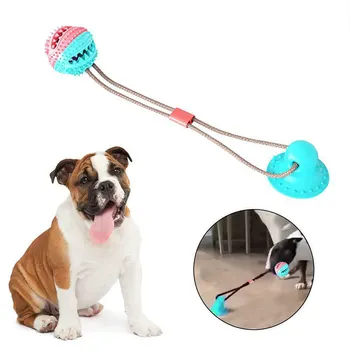 

Pet Dog Toys Silicon Suction Cup Tug toy Dogs Push Ball Toy Pet Tooth Cleaning Dog Toothbrush for Puppy large Dog Biting Toy lg6