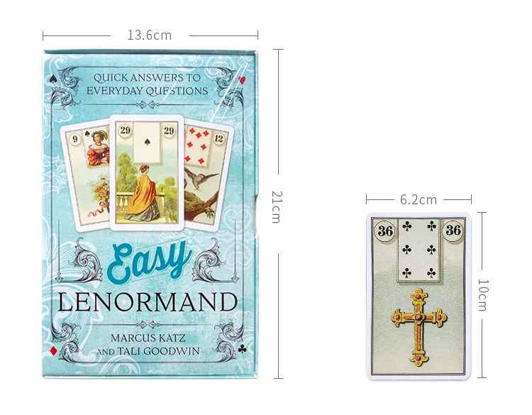 100% английская версия Easy Lenormand палубная карта настольные игровые карты|Настольные