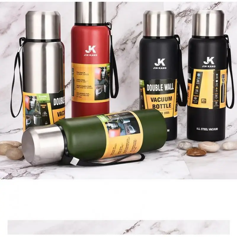 

Bottle Drink Thermoses Cups Thermos 1.5l Stainless Steel Insulated Thermos Bottle Outdoor Sports Drinking Water Bottle Vacuum