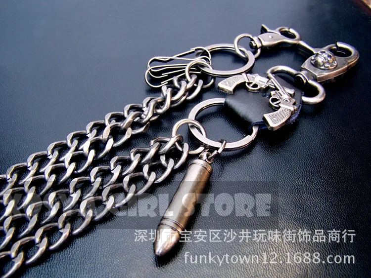 Pants Chain Hip Hop Mens Heavey Metal Trucker Biker Keychain Jean Wallet  Chain