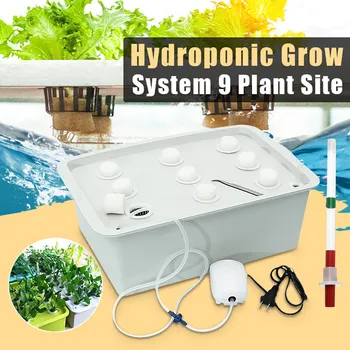 

9 Holes 220V Plant Site Hydroponic System Indoor Garden Cabinet Box Grow Kit Bubble Garden Pots Planter Nursery Pot