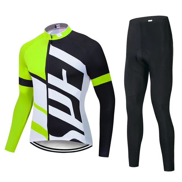 C8 Длинный рукав Велоспорт Джерси Набор мужская одежда roupa de ciclismo 9D ropa ciclismo hombre maillot ciclismo Велоспорт набор go pro - Цвет: C8