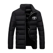 

Boutique Men’s Winter Jacket Logo Men’s Korean Style Quilted Jacket Fashion Thicken Warm Stand Collar Short Quilted Jacket Bread