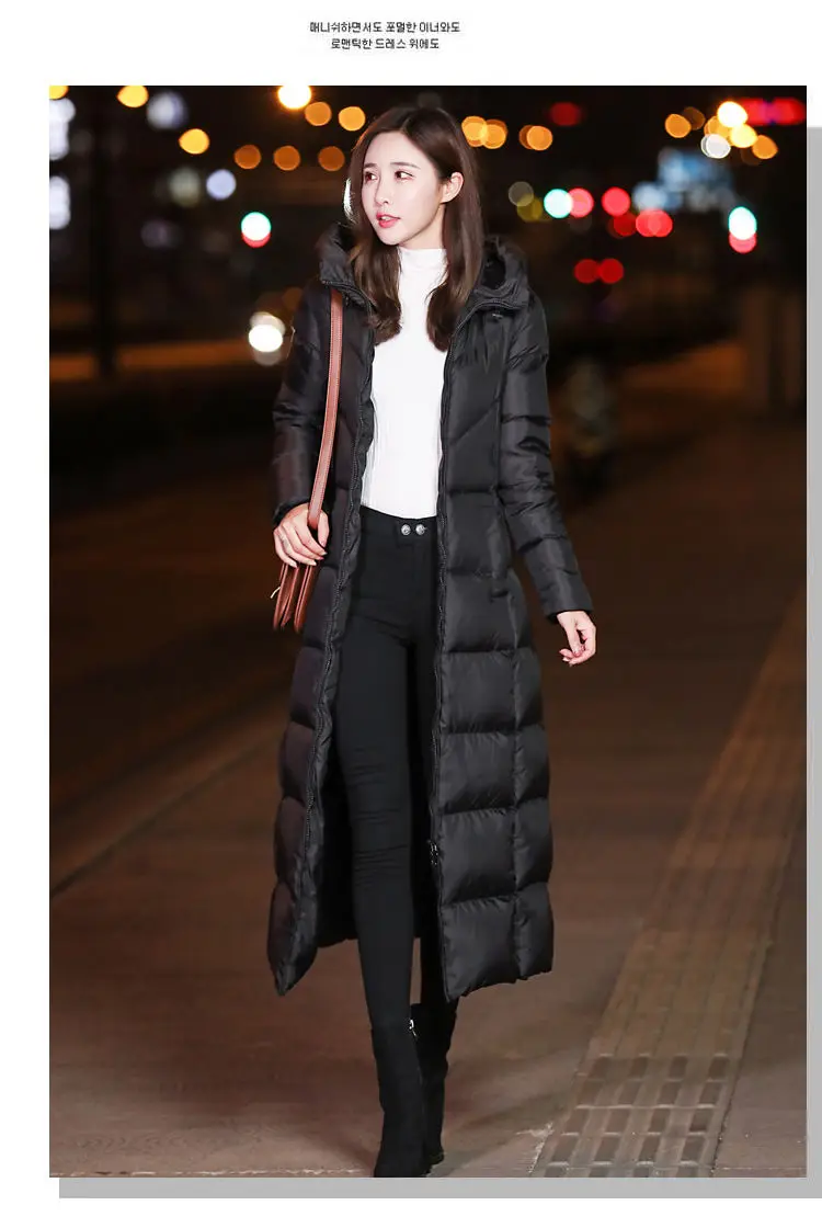 Хлопковое теплое пальто, водонепроницаемая Женская куртка, плюс размер 4xl, черное тонкое длинное пальто, женская зимняя парка с капюшоном, пальто