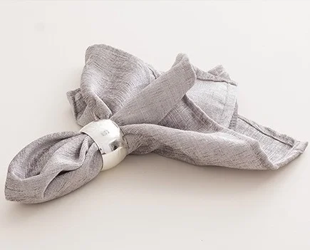 Silver grey 4-Pack салфетки для сервировки стола, красочные 46X46 см многоразовые Экологически чистые салфетки - Цвет: Silver grey