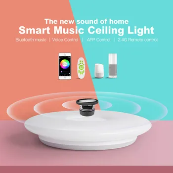 

Smart Ceiling Light LED Night Light Support WiFi/Alexa/Google Home Bluetooth Speaker Light For Living Room Bedroom Dining Room