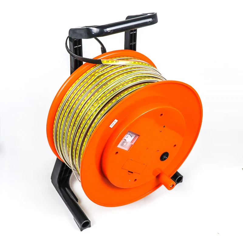 Regla de acero para medición de agua subterránea, instrumento de medición de profundidad de 0-300m con sensor de nivel de pozo líquido