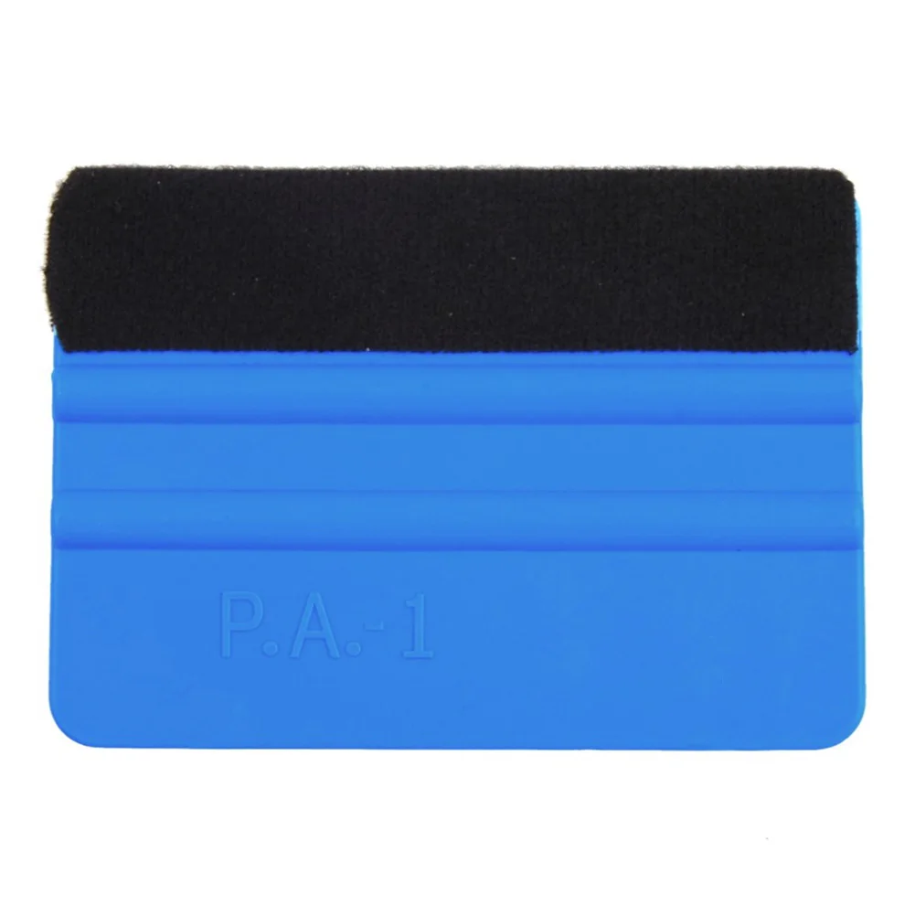 

PP Durable Felt Wrapping Scraper Squeegee Tool For Car Window Film Blue