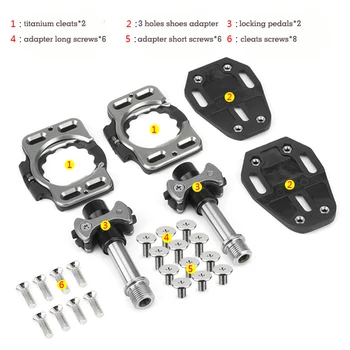

Road Bike Pedal Self-Locking Ultra Light Pedals Speed Play Zero Pave Steel 208G