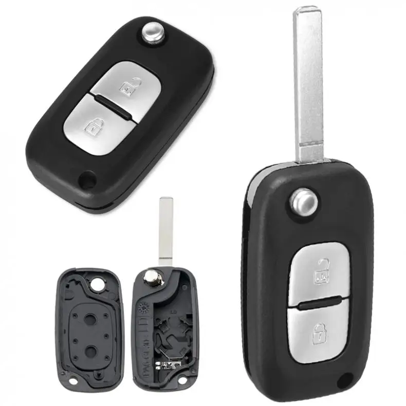 2 Buttons Car Key Shell Remote Control Cover Case Fit for Renault Modus