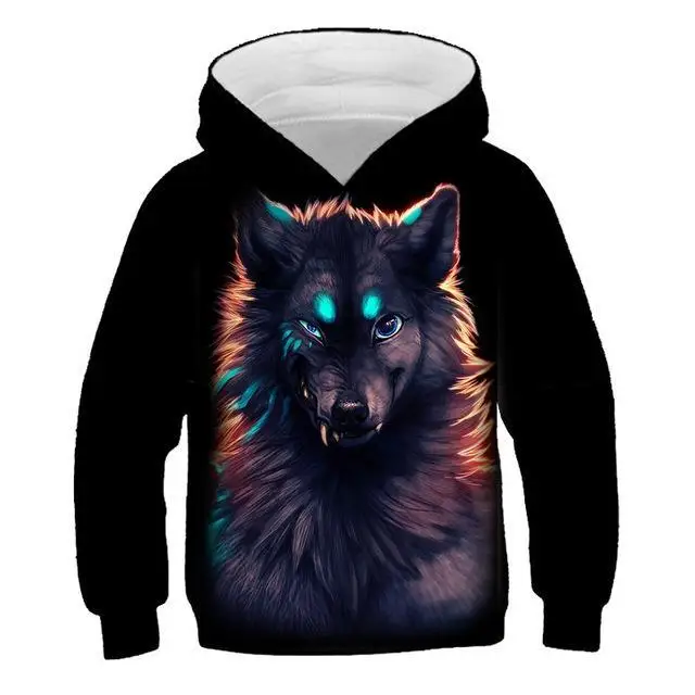 Ltimo modelo de ropa infantil marrn oso Firefox 3D impresin nios moda ocio sudadera moda nios y nias Sudadera con capucha - Цвет: TNT-758