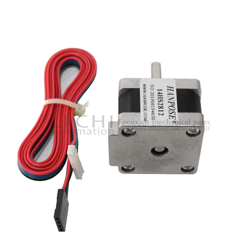 3 шт. NEMA14 шаговый двигатель 14HS2812 1.2A 0.15N, M Nema 14 двигатель для DIY 3d принтер CNC XYZ