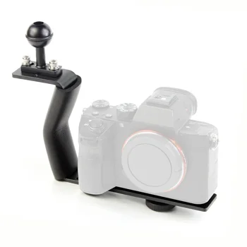 

BGNing Z-Type Single Handle Mount Adjustable Tray Bracket SLR Sports Action Cameras Holder Diving Dual Handgrip Bracket Support