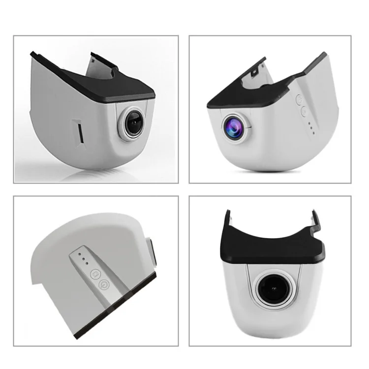 Видеорегистраторы для автомобилей dash cam видеорегистратор с двумя Камера Full HD 1080P Ночное видение видео Регистраторы Wi Fi пульт дистанционного управления для Audi A1 A3 A4 A5 A6 A7 Q3 Q5 Q7 - Название цвета: Gray